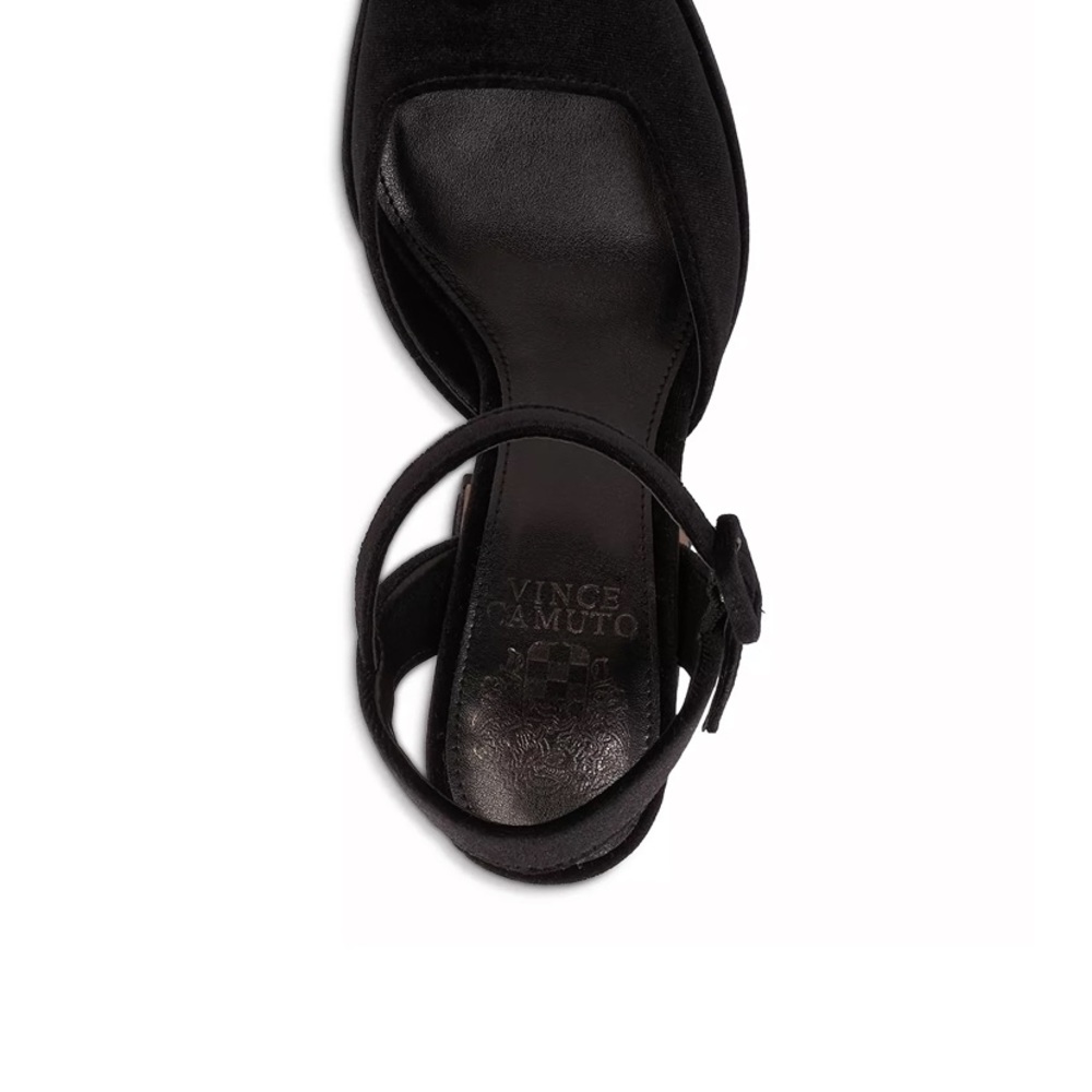 Vince Camuto black velvet pumps - Picture 3 of 8